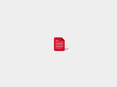 A Red Piece Of Paper download icon illustration paper pdf