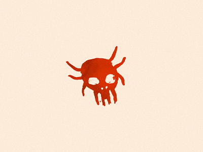 Clover Mite bug clover illustration logo mite skull