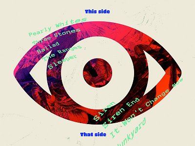 Eye Of The Vinyl eye face record sticker vinyl