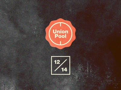 If there was ever a time and a place badge date event flier flyer gig new york poster show time union pool