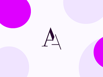 AA Logo a branding logo typography