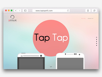 Tap Tap Website branding design flat homepage nfc web website
