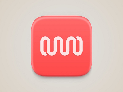 Ono App Icon app icon ios recording sound waves walkie talkie