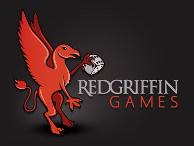 Red Griffin Games Logo games griffin griphon logo red