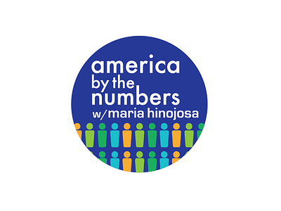 America By The Numbers with Maria Hinojosa Logo branding design journalism logo pbs public media television tv