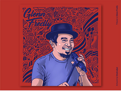 Tribute to Glenn Fredly debuts glennfredly glennfredly illustration indonesia music poster procreate singer titodradjat