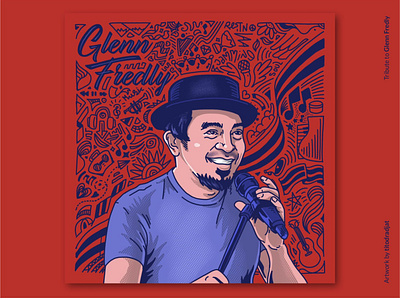 Tribute to Glenn Fredly debuts glennfredly glennfredly illustration indonesia music poster procreate singer titodradjat