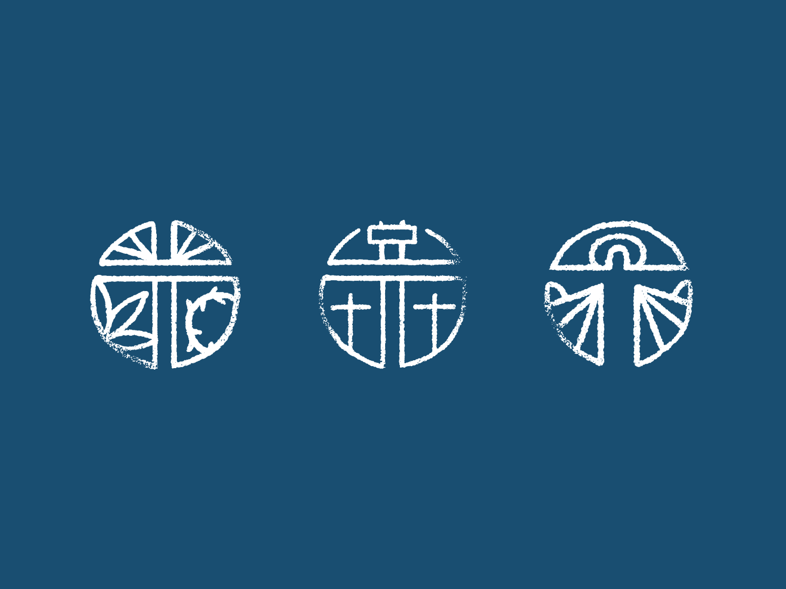 Lent Circles christ church cross design easter icon illustration jesus lent logo