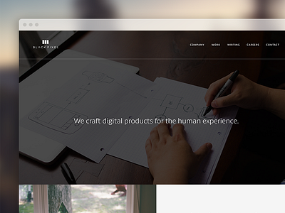 Black Pixel Website agency application black blackpixel mobile pixel responsive