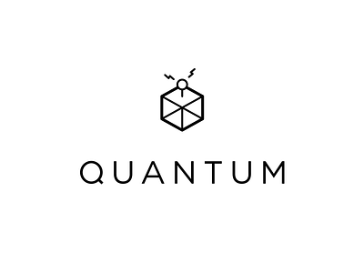 Quantum identity logo physics quantum space time travel