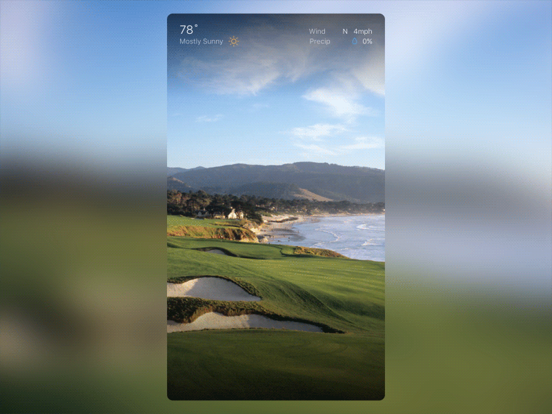 Triple Bogey android app bogey golf ios mobile pga triple ui ux weather