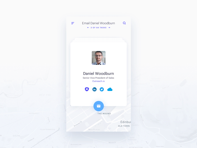 Tasks: Mobile Concept animation call card design dial mobile profile social ui ux voicemail