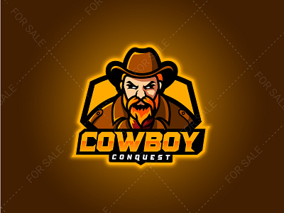 Cowboy Conquest Logo Esport design esport esportlogo esports logo gaming gaminglogo illustration logo stream vector