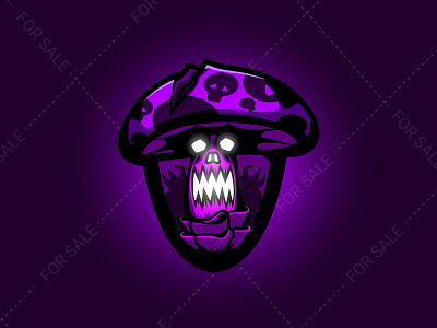 MUSHROOM MASCOT LOGO esport esportlogo esports logo gaming gaminglogo illustration mascot stream ui vector