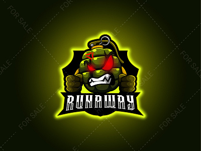 Granade Mascot Logo design esport esportlogo esports logo gaming gaminglogo illustration logo mascot stream vector