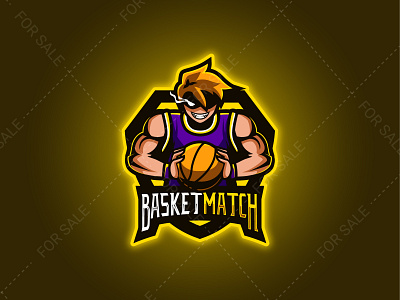 BASKETMATCH Mascot Logo