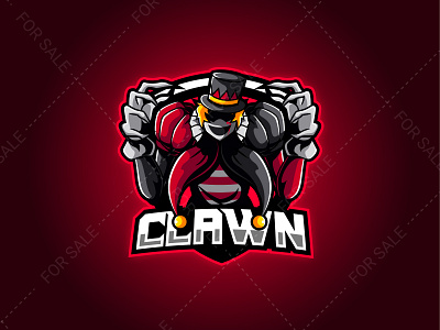 clawn mascot logo design esport esportlogo esports logo gaming gaminglogo logo mascot stream vector