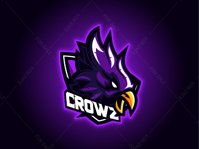 CROWZ Mascot Logo design esport esportlogo esports logo gaming gaminglogo illustration logo mascot stream vector