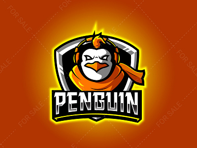 Penguin Mascot Logo design esport esportlogo esports logo gaming gaminglogo illustration logo mascot stream