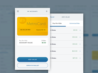 Transit App app design apple pay metrocard mobile mobile app payment transit app ui ui design ux
