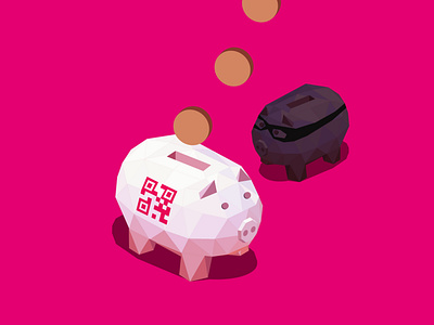 Piggy bank coint illustration money piggy bank vector