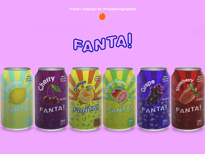 "Fanta" redesign branding comeback design fanta flat illustrator logo logodesign logotype photoshop rebranding redesign soda can vector