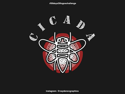 "Cicada" logo. 30 days 30 logos challenge. 13th of September