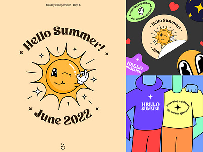 #30Days30LogosVol2. Day1 - "Hello Summer!" Logo