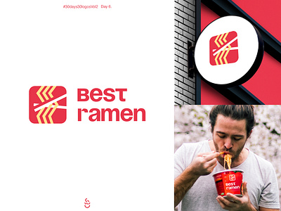 #30Days30LogosVol2. Day 6 - "Best Ramen" Logo