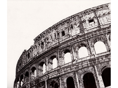 Colosseo architecture colosseo colosseum ink