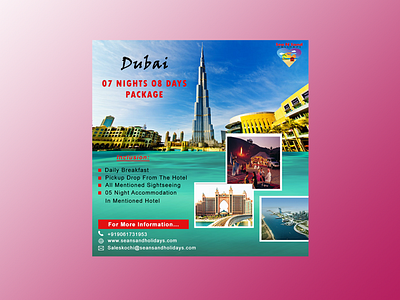 dubai package flyer