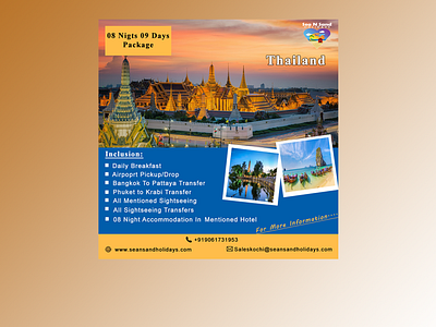 thailand package flyer