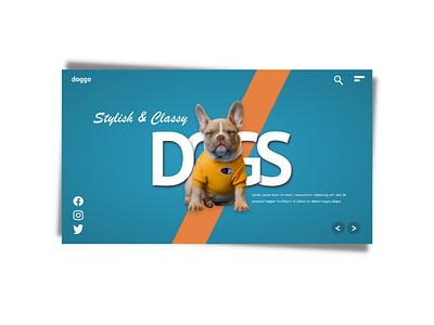 Dogo adobe adobexd branding dogs minimal pets petshop ui uidesign ux web web design website xd