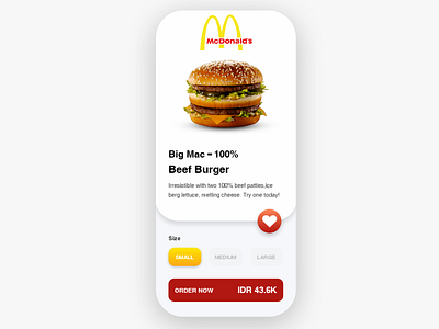 MacDonald Redesign app branding burgers fastfood