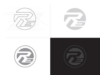 RE logo clean logo modern