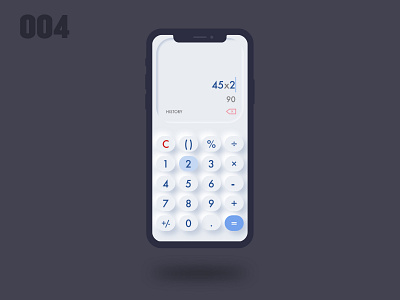 #Daily UI #004 004 calculator challenge100 dailyui004 dialyui uidesign