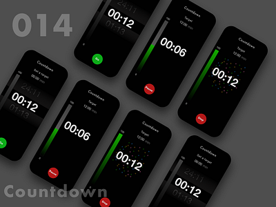 DailyUI - #014 -Countdown Timer android android app design app apple design appleui black color daily daily 100 challenge daily ui dailyui dailyui 014 dailyuichallenge dailyuix design flat flatdesign uidesign