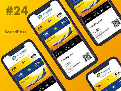 DailyUI #24 - Boardpass airlines boarding boardingpass boing color daily 100 challenge daily ui dailyui dailyuichallenge design ticket travel ui uidesign uiux ux