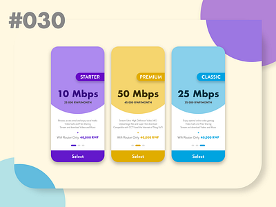 DailyUI #030 - Pricing