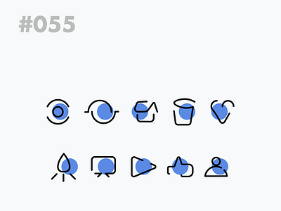 Daily UI 055 - Icons set