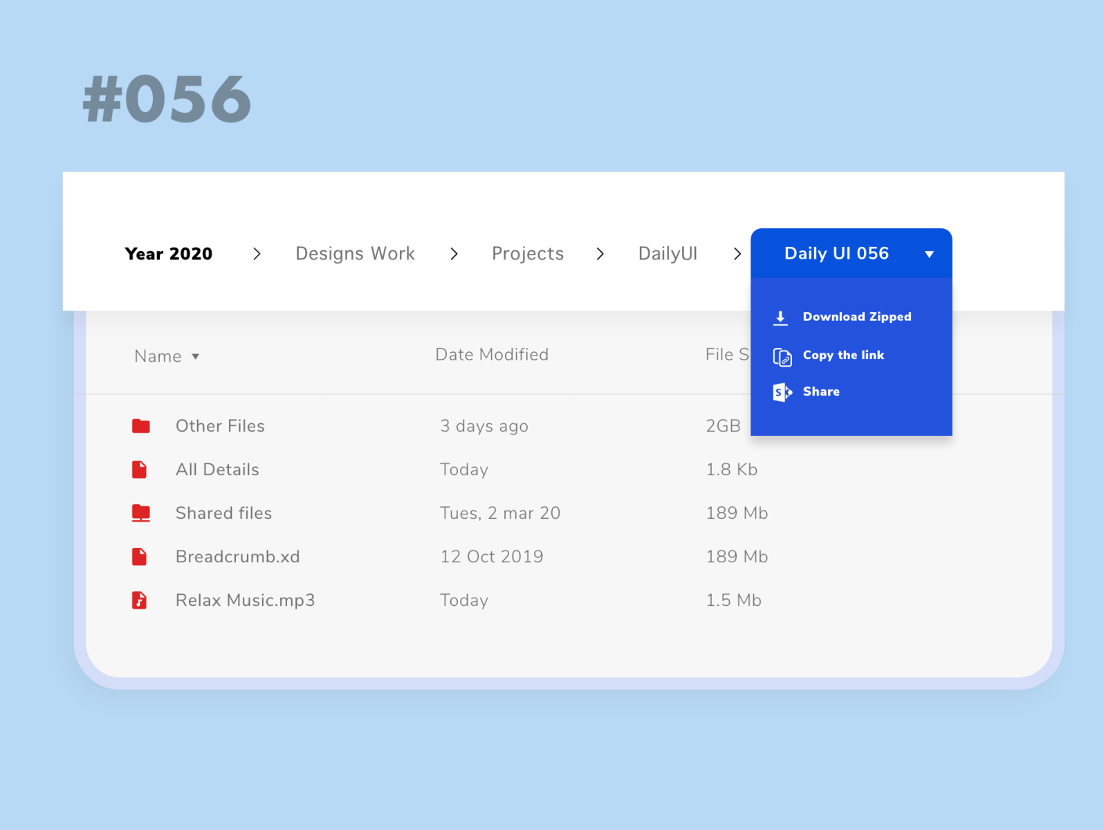 Daily UI 056 Breadcrumb by Rene Uwumuhire on Dribbble