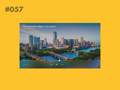 Daily UI 057 - Video Player