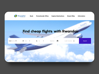 Daily UI Challenge #068 Flight Search