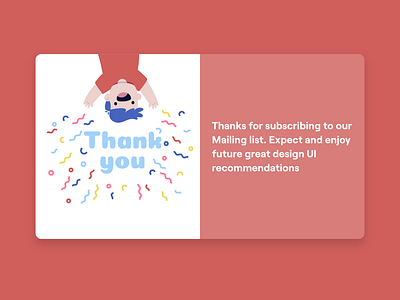 Daily UI challenge 077 - Thank you
