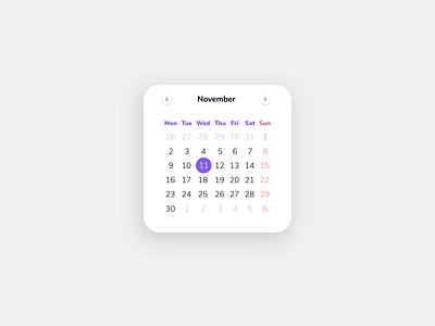 Daily UI Challenge - Date Picker