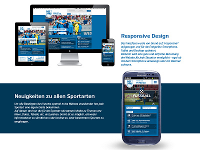 TuSG Ritterhude - Responsive Webdesign contextual homepage interaction responsive ritterhude tusg ui ux webdesign website