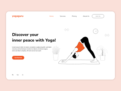 Yoga Meditation Landing Page