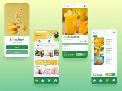 UI DESIGN JUICY STORE