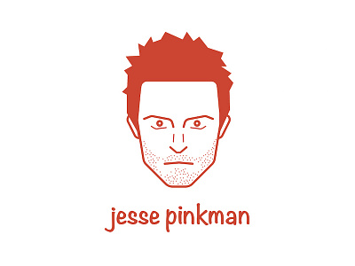 Jesse Pinkman breaking bad illustration jesse pinkman red