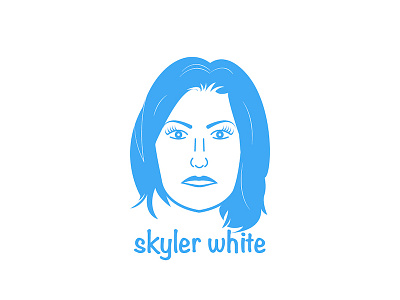 Skyler White blue breaking bad illustration skyler white